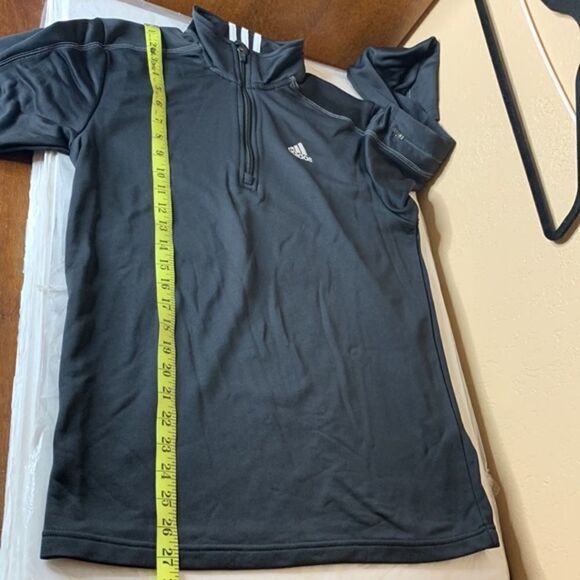 Adidas Black 1/4 Zip Long Sleeve Pullover Size Small - Picture 10 of 15